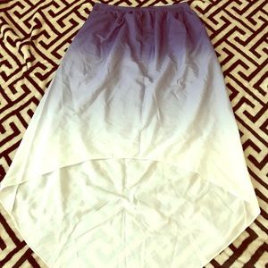 High low ombré skirt